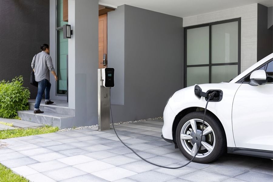 EV charging station home