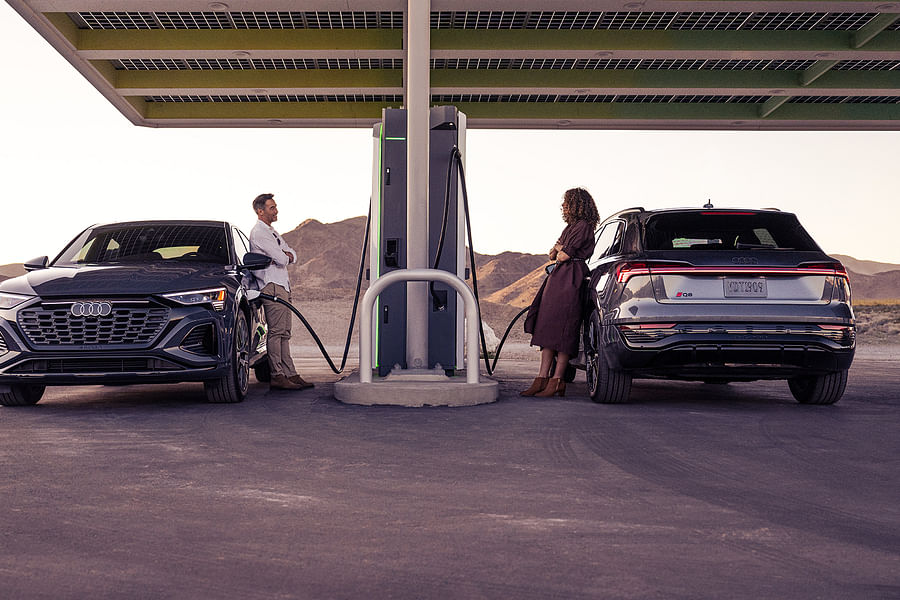 luxury EV home charging station