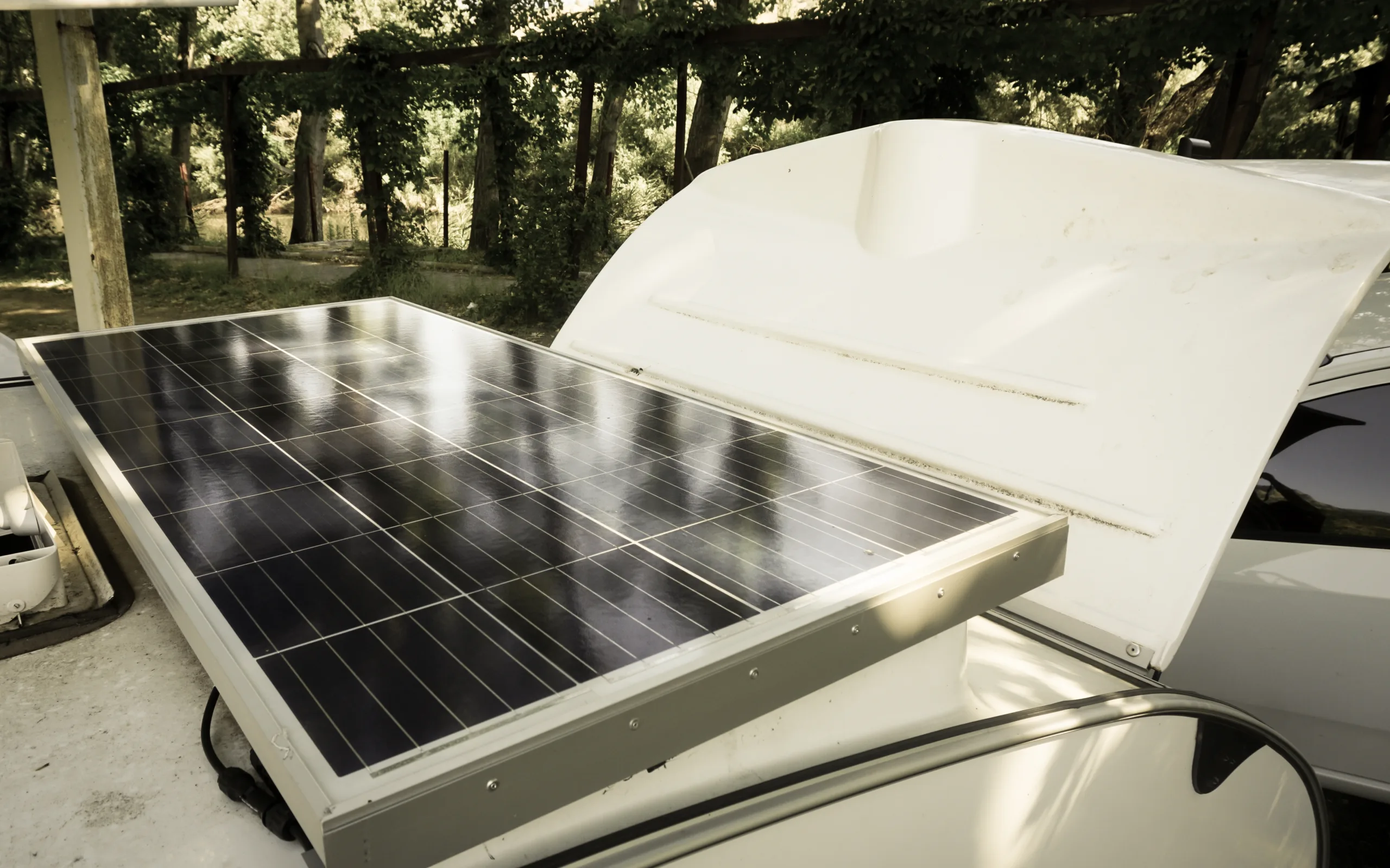 solar panels on clubhouse