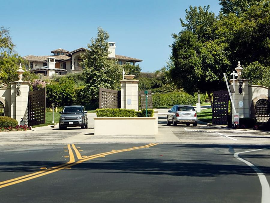 Elegant gated community in Calabasas, Southern California